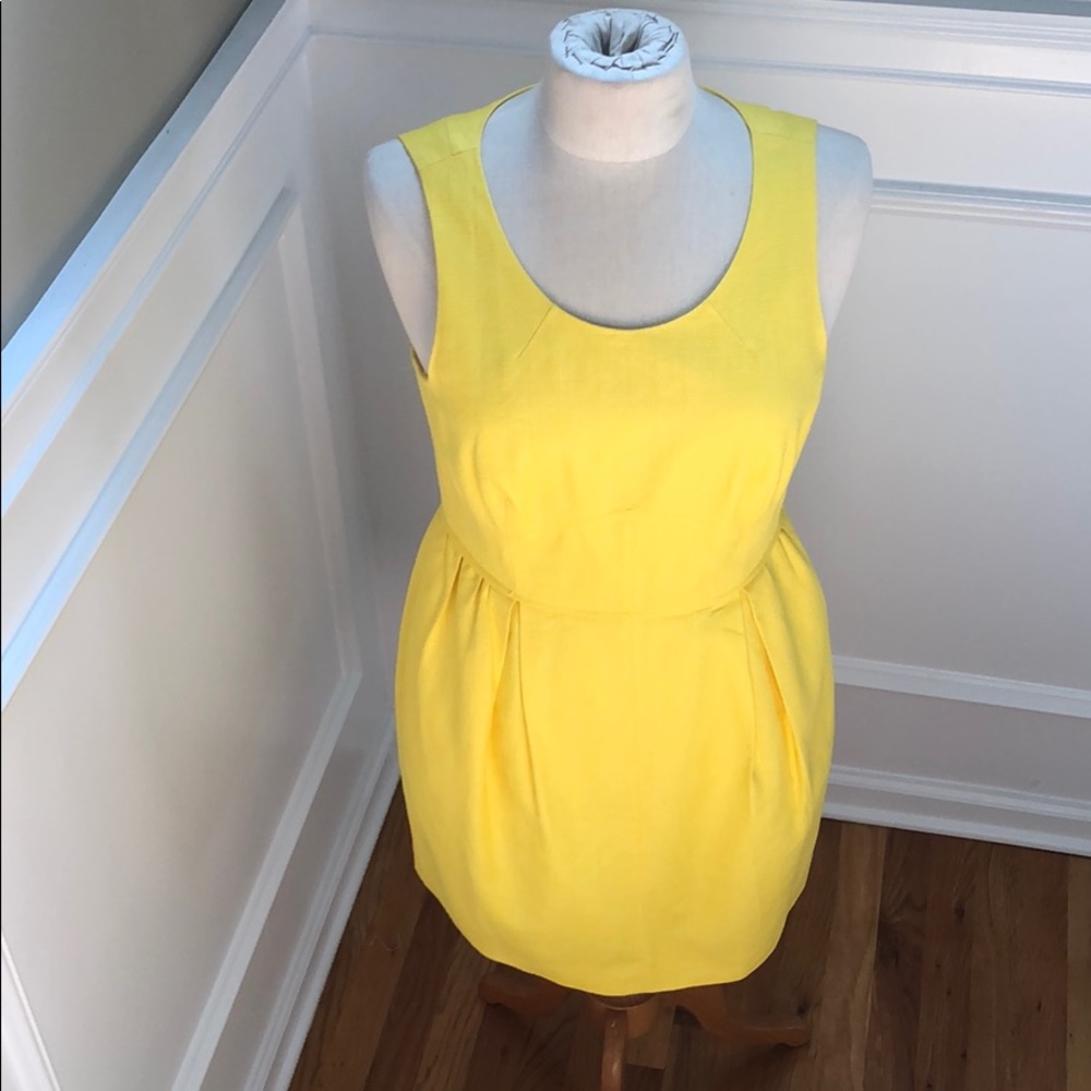 J. Crew  Factory yellow cotton dress